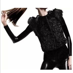 Skaist Taylor neiman Marcus Black fur vest
